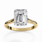 2.5 Carat Emerald Cut Classic Solitaire Ring - Image 8