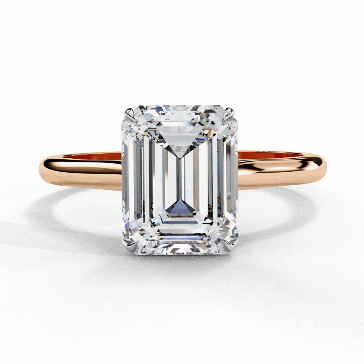2.5 Carat Emerald Cut Classic Solitaire Ring  Image 9