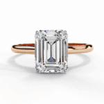 2.5 Carat Emerald Cut Classic Solitaire Ring - Image 9