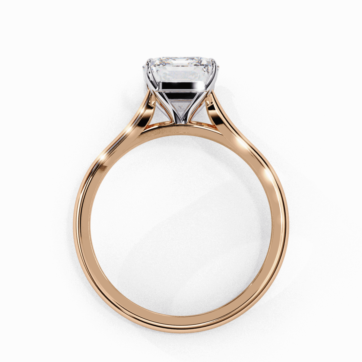 2.5 Carat Emerald Cut Classic Solitaire Ring  Image 11