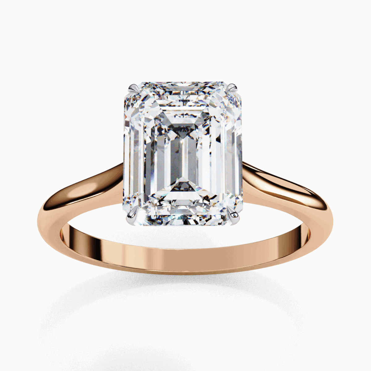 2.5 Carat Emerald Cut Classic Solitaire Ring  Image 12