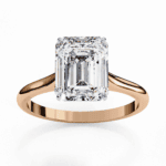2.5 Carat Emerald Cut Classic Solitaire Ring - Image 12