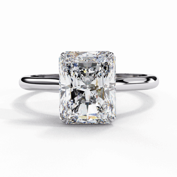 3 Carat Radiant Cut Classic Solitaire Ring