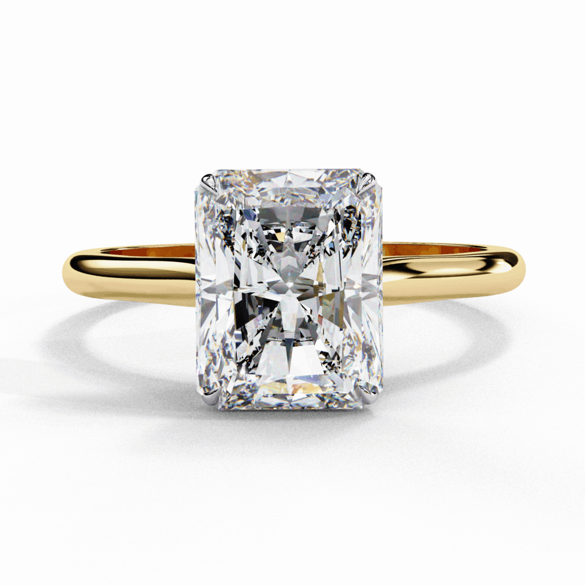3 Carat Radiant Cut Classic Solitaire Ring  Image 5