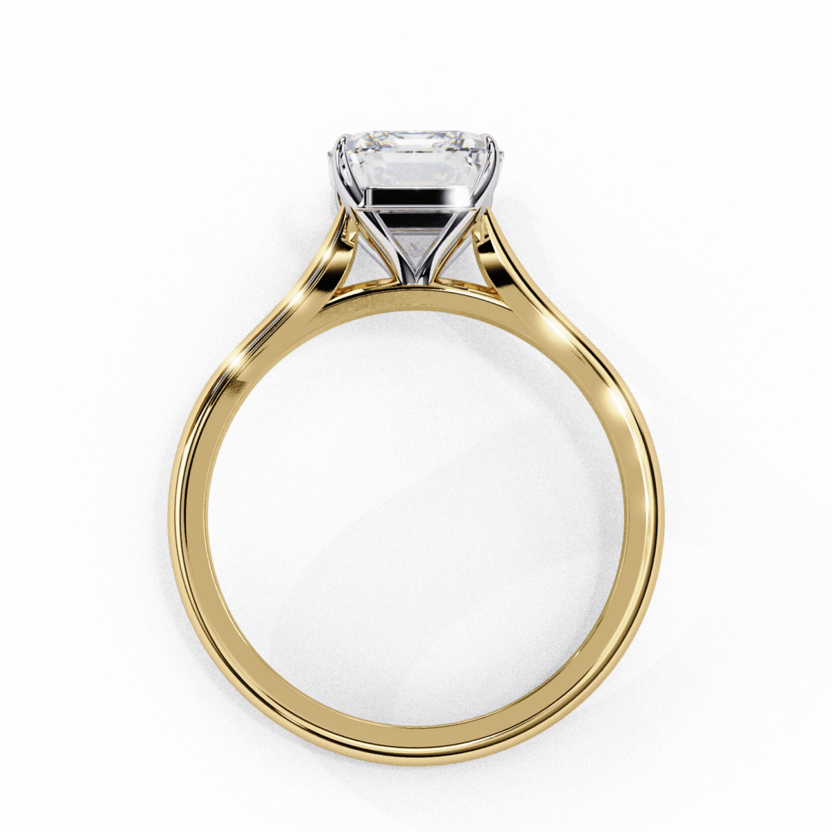 3 Carat Radiant Cut Classic Solitaire Ring  Image 7