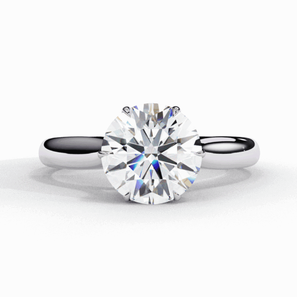 2 Carat Round Cut Classic Solitaire Ring