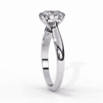 2 Carat Round Cut Classic Solitaire Ring - Image 2