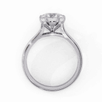 2 Carat Round Cut Classic Solitaire Ring - Image 3