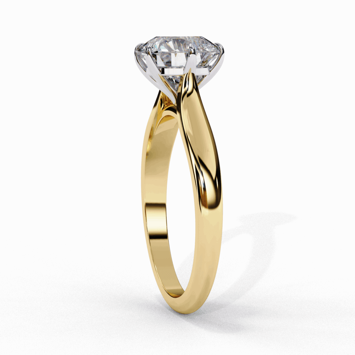 2 Carat Round Cut Classic Solitaire Ring  Image 6