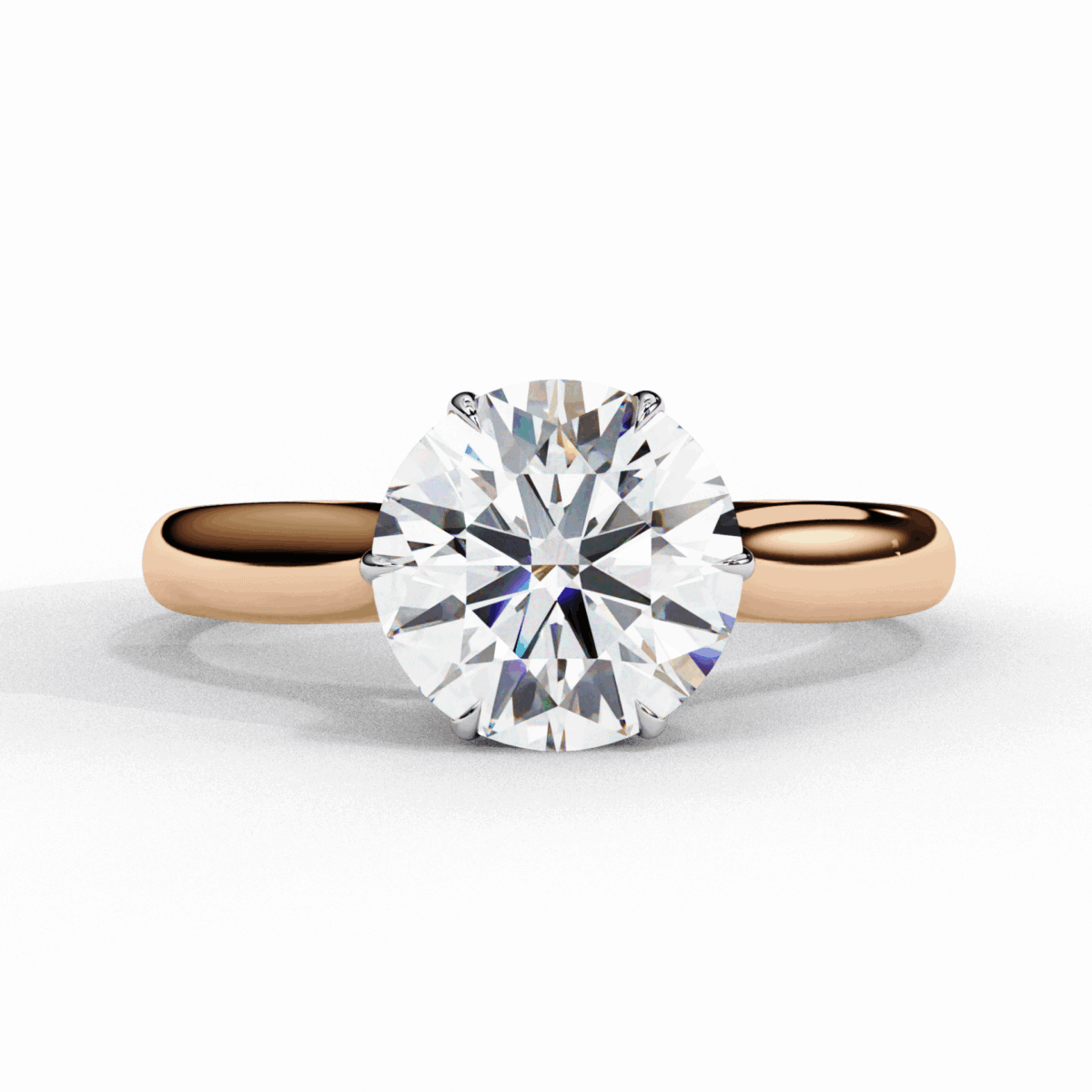 2 Carat Round Cut Classic Solitaire Ring  Image 10