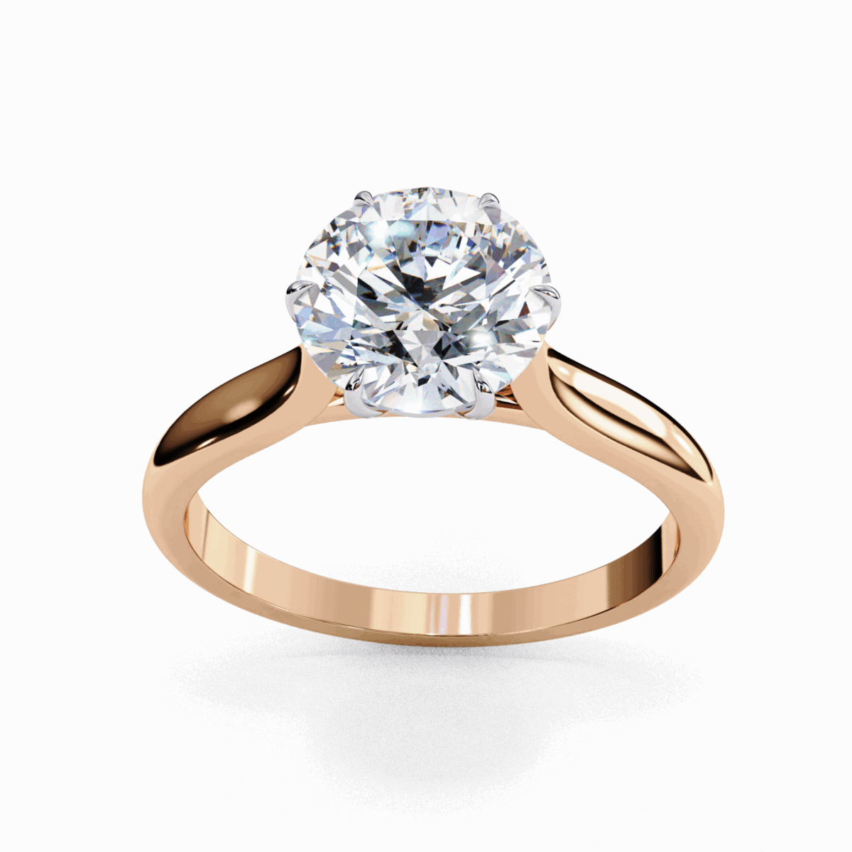 2 Carat Round Cut Classic Solitaire Ring  Image 13