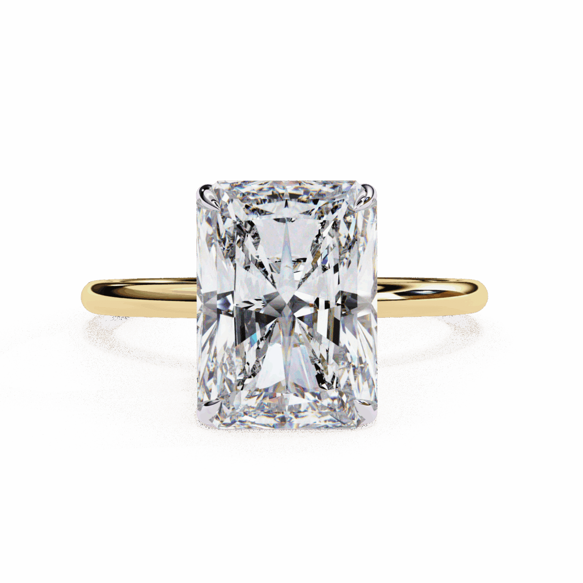 2.5 Carat Radiant Cut Eternal Solitaire Wedding Ring  Image 5