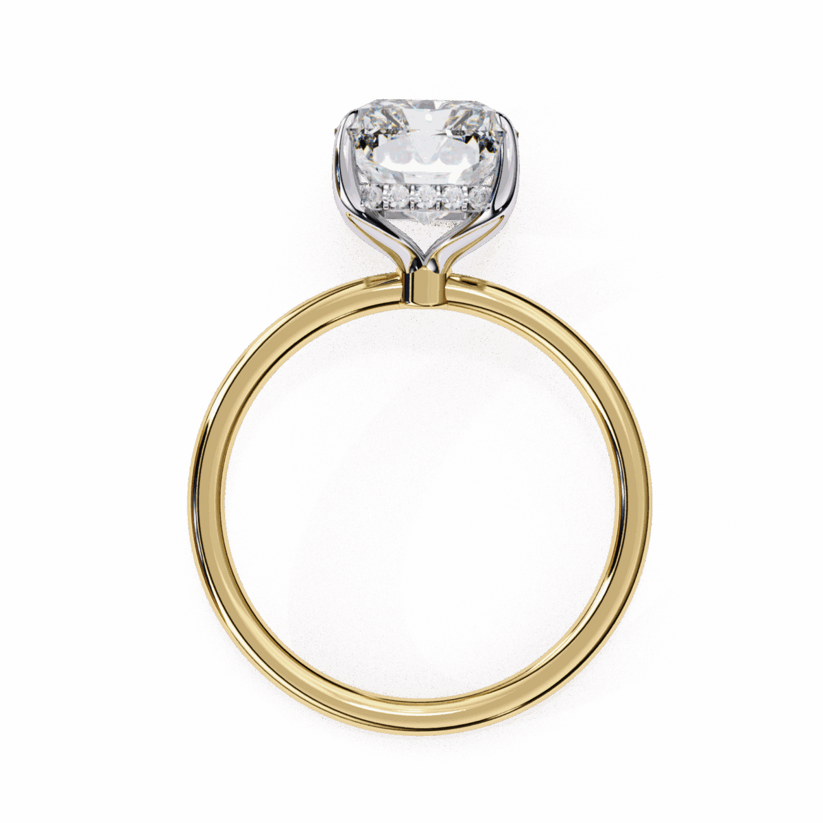 2.5 Carat Radiant Cut Eternal Solitaire Wedding Ring  Image 7