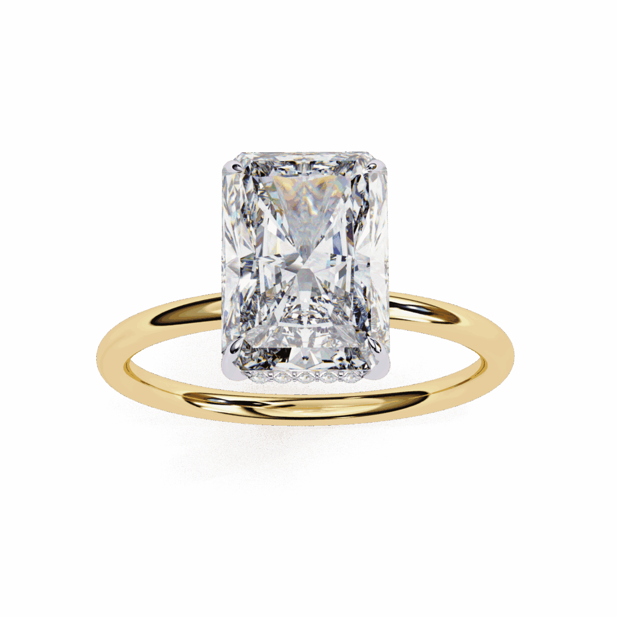2.5 Carat Radiant Cut Eternal Solitaire Wedding Ring  Image 8