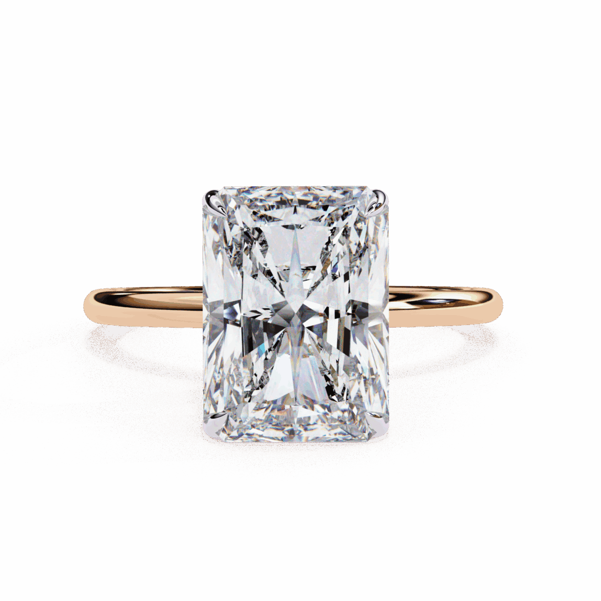 2.5 Carat Radiant Cut Eternal Solitaire Wedding Ring  Image 9