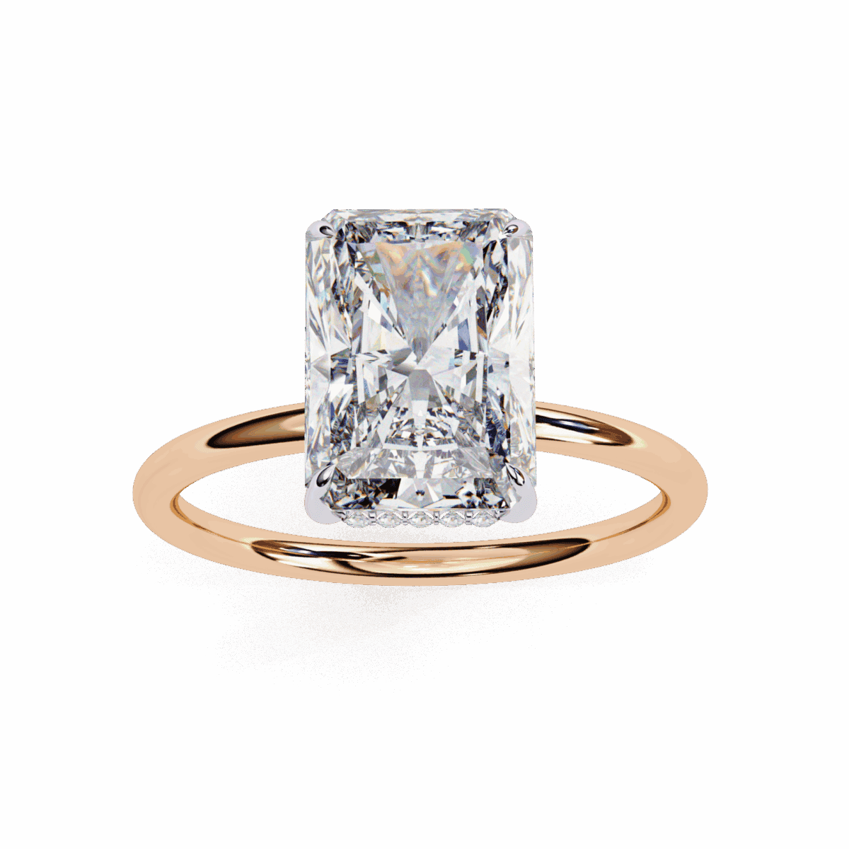 2.5 Carat Radiant Cut Eternal Solitaire Wedding Ring  Image 12