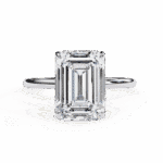2.5 Carat Emerald Cut Eternal Solitaire Wedding Ring
