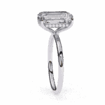 2.5 Carat Emerald Cut Eternal Solitaire Wedding Ring - Image 2