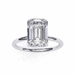 2.5 Carat Emerald Cut Eternal Solitaire Wedding Ring - Image 4