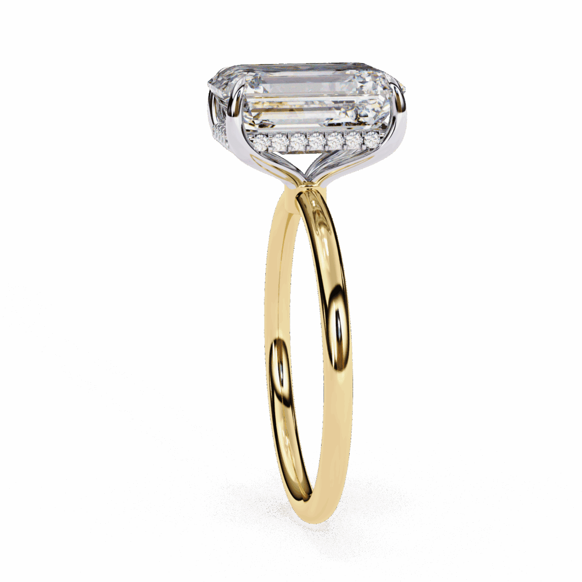 2.5 Carat Emerald Cut Eternal Solitaire Wedding Ring  Image 6