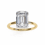 2.5 Carat Emerald Cut Eternal Solitaire Wedding Ring - Image 8