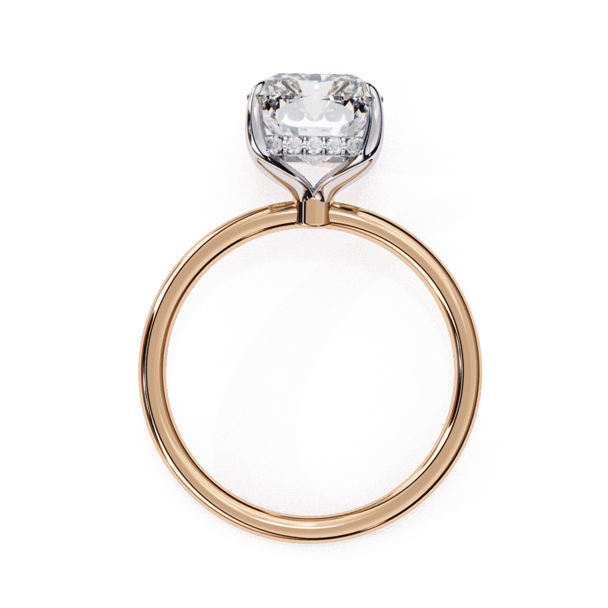 2.5 Carat Emerald Cut Eternal Solitaire Wedding Ring  Image 11