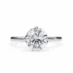 2 Carat Round Cut The Classic Bond Solitaire Ring