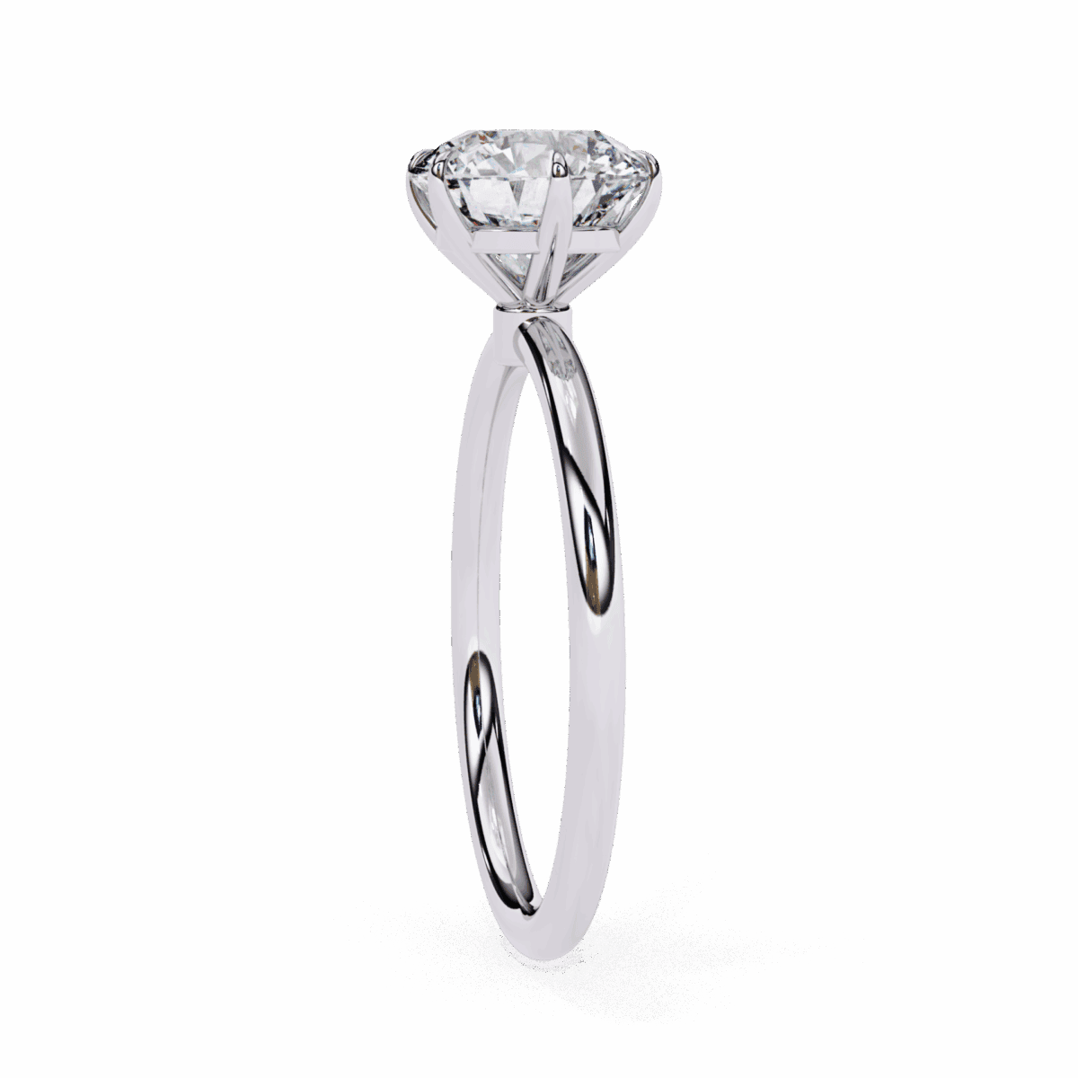 2 Carat Round Cut The Classic Bond Solitaire Ring  Image 2