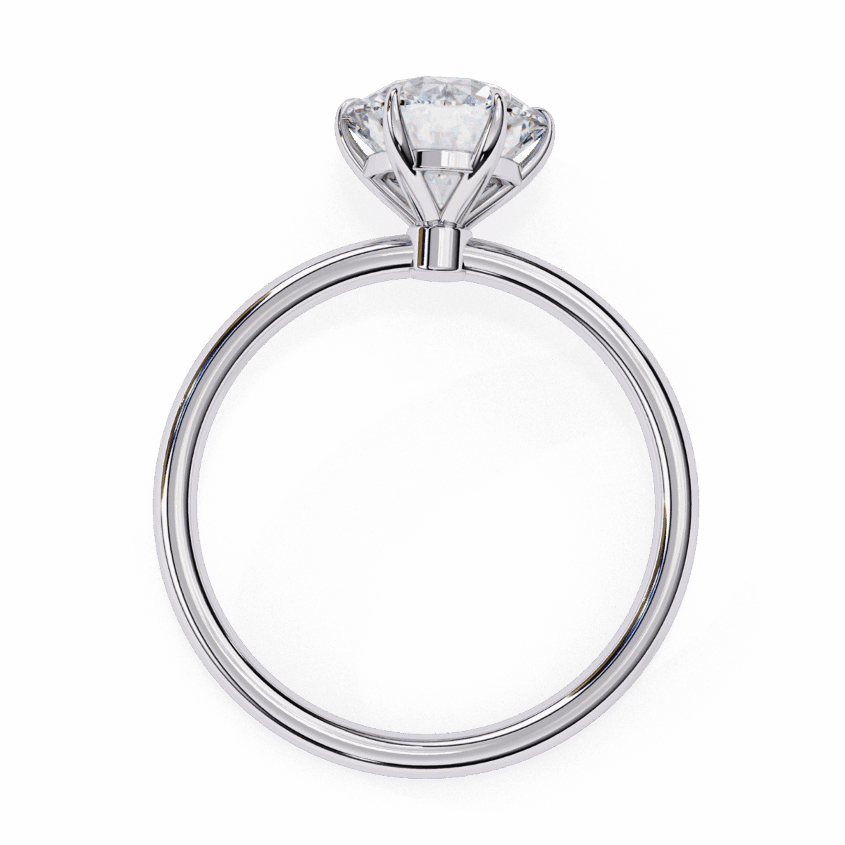 2 Carat Round Cut The Classic Bond Solitaire Ring  Image 3