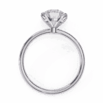 2 Carat Round Cut The Classic Bond Solitaire Ring - Image 3