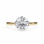 2 Carat Round Cut The Classic Bond Solitaire Ring - Image 5