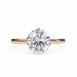 2 Carat Round Cut The Classic Bond Solitaire Ring - Image 9