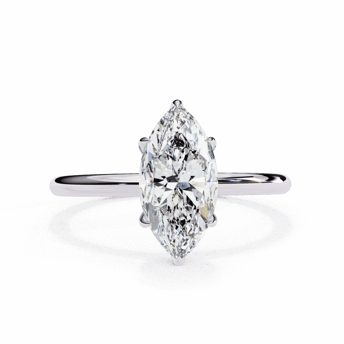 LR14244P11 0.75 Carat Marquise Cut The Classic Bond Solitaire Ring Image 1