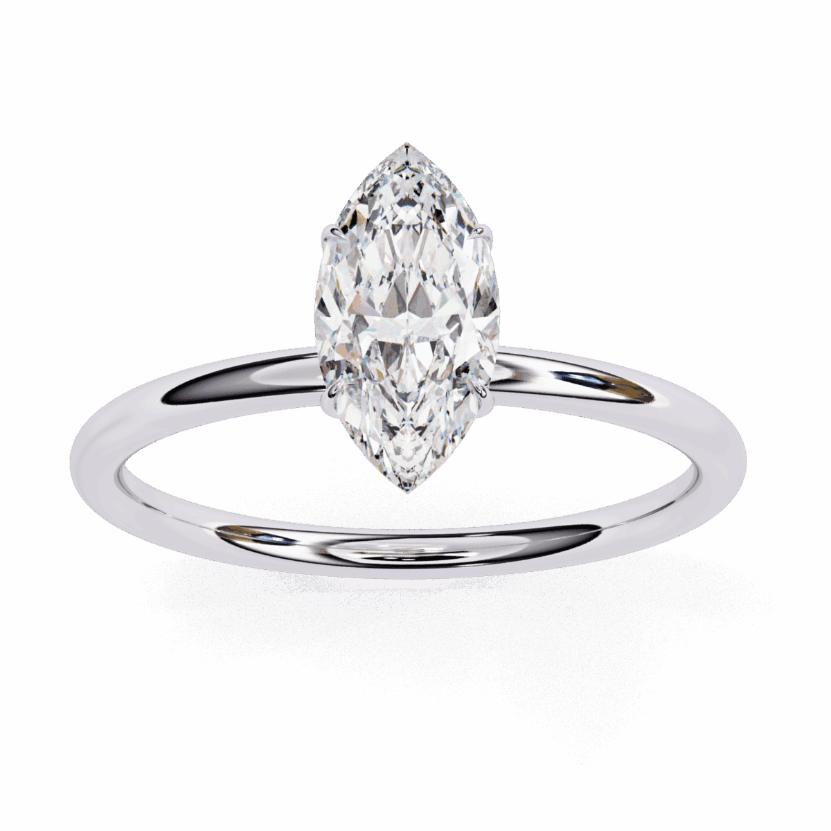 0.75 Carat Marquise Cut The Classic Bond Solitaire Ring  Image 4