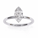 0.75 Carat Marquise Cut The Classic Bond Solitaire Ring - Image 4