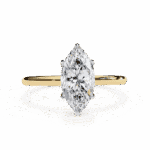 0.75 Carat Marquise Cut The Classic Bond Solitaire Ring - Image 5