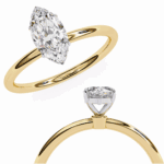 0.75 Carat Marquise Cut The Classic Bond Solitaire Ring - Image 9
