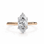 0.75 Carat Marquise Cut The Classic Bond Solitaire Ring - Image 10
