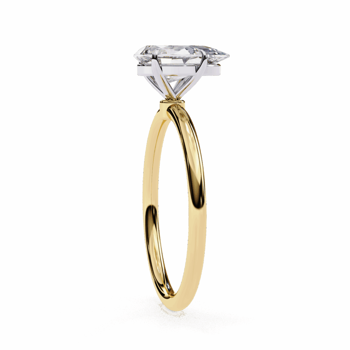 1 Carat Pear Cut The Classic Bond Solitaire Ring  Image 6