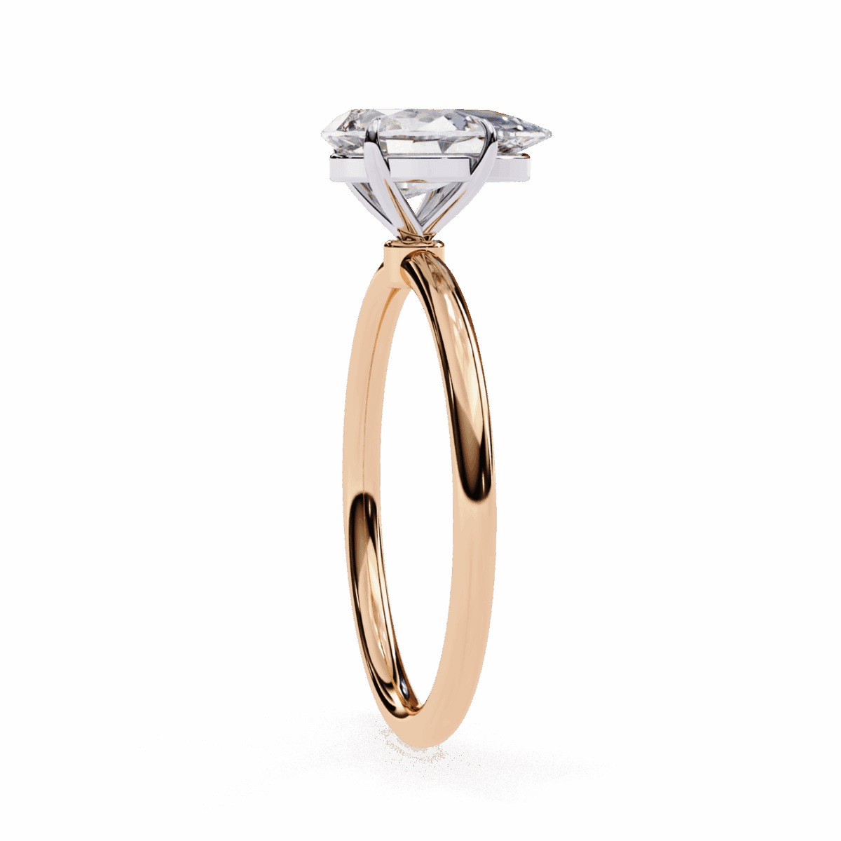 1 Carat Pear Cut The Classic Bond Solitaire Ring  Image 11