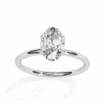 1.25 Carat Oval Cut The Classic Bond Solitaire Ring - Image 4