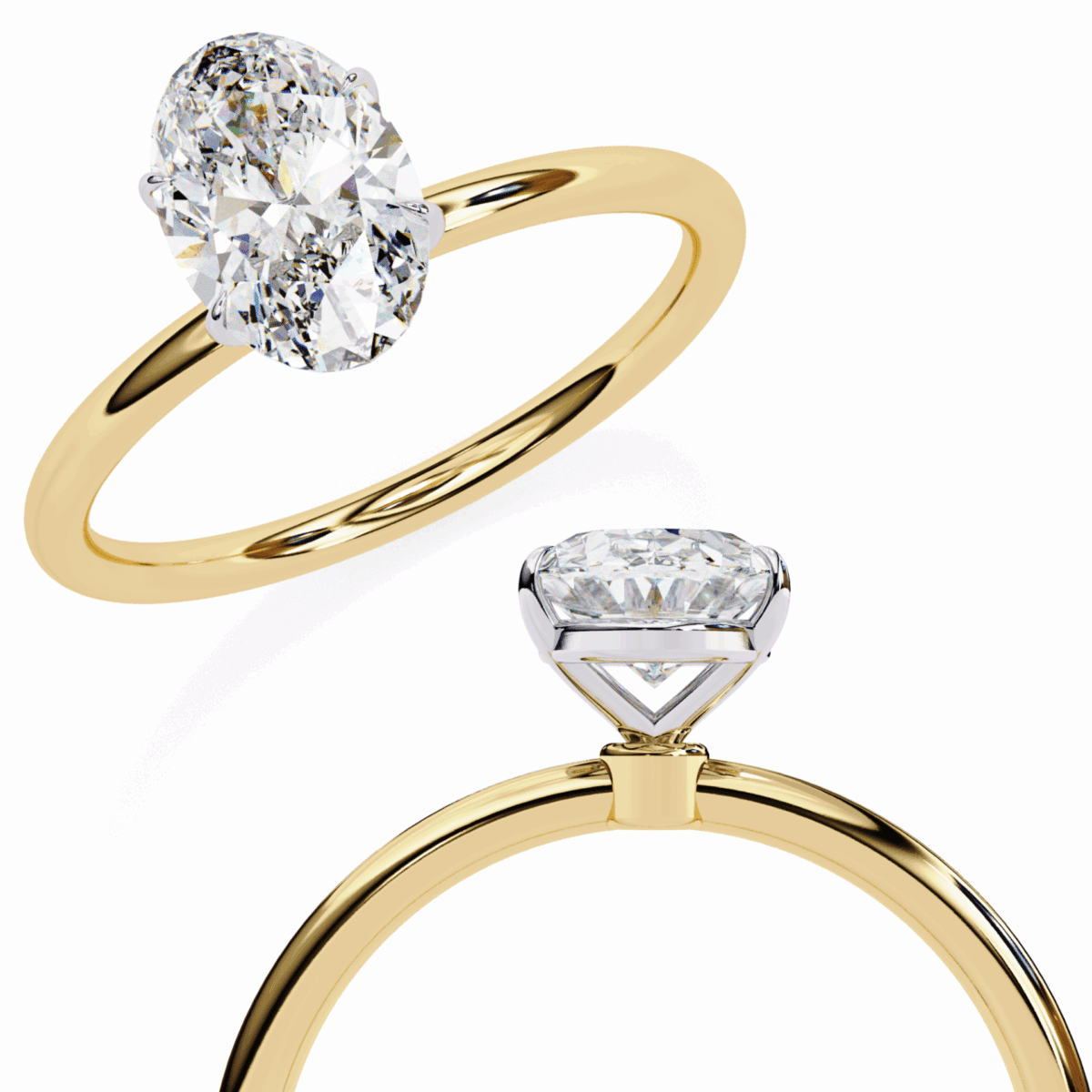 1.25 Carat Oval Cut The Classic Bond Solitaire Ring  Image 9