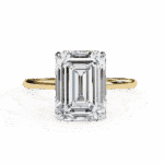 2.5 Carat Emerald Cut The Classic Bond Solitaire Ring - Image 5