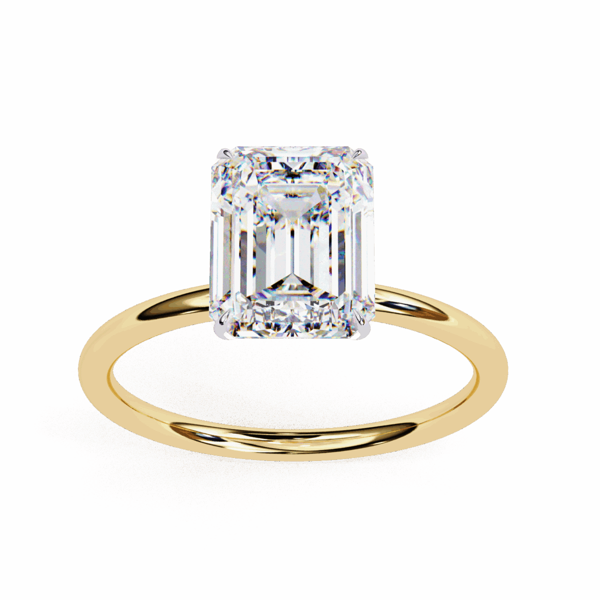 2.5 Carat Emerald Cut The Classic Bond Solitaire Ring  Image 8