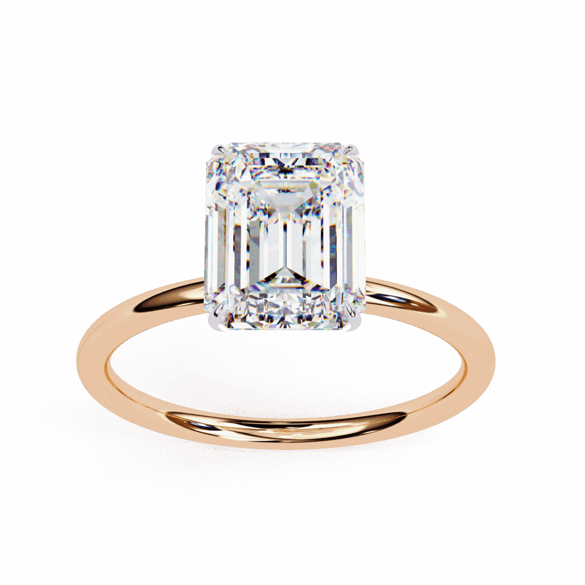 2.5 Carat Emerald Cut The Classic Bond Solitaire Ring  Image 12