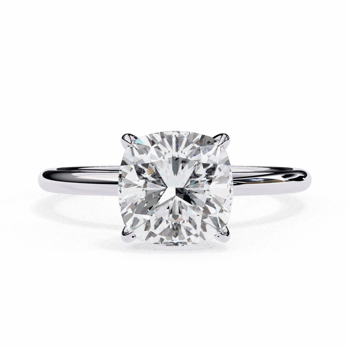 2.75 Carat Cushion Cut The Classic Bond Solitaire Ring  Image 1