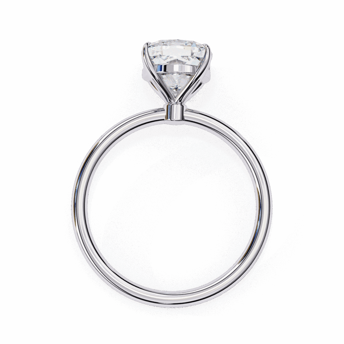 2.75 Carat Cushion Cut The Classic Bond Solitaire Ring  Image 3