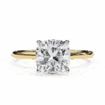 2.75 Carat Cushion Cut The Classic Bond Solitaire Ring - Image 6