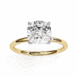 2.75 Carat Cushion Cut The Classic Bond Solitaire Ring - Image 9