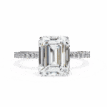 2.5 Carat Emerald Cut Modern Classic Solitaire Ring